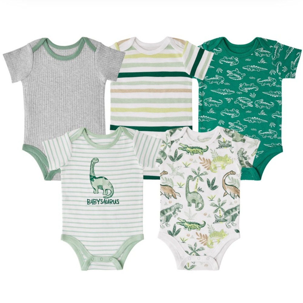 Dinosaur Bodysuits Snap Closure t-shirt